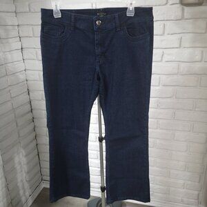 Riders by Lee Ladies Size 18P Dark Wash Tummy Control Straight Leg Blue Jeans